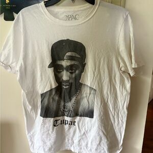 2Pac Graphic T-Shirt in White